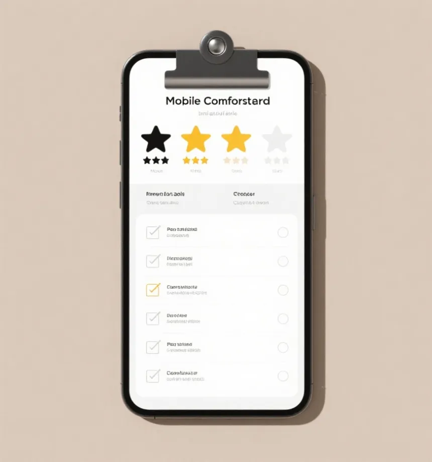 移动端平台筛选对比示意图